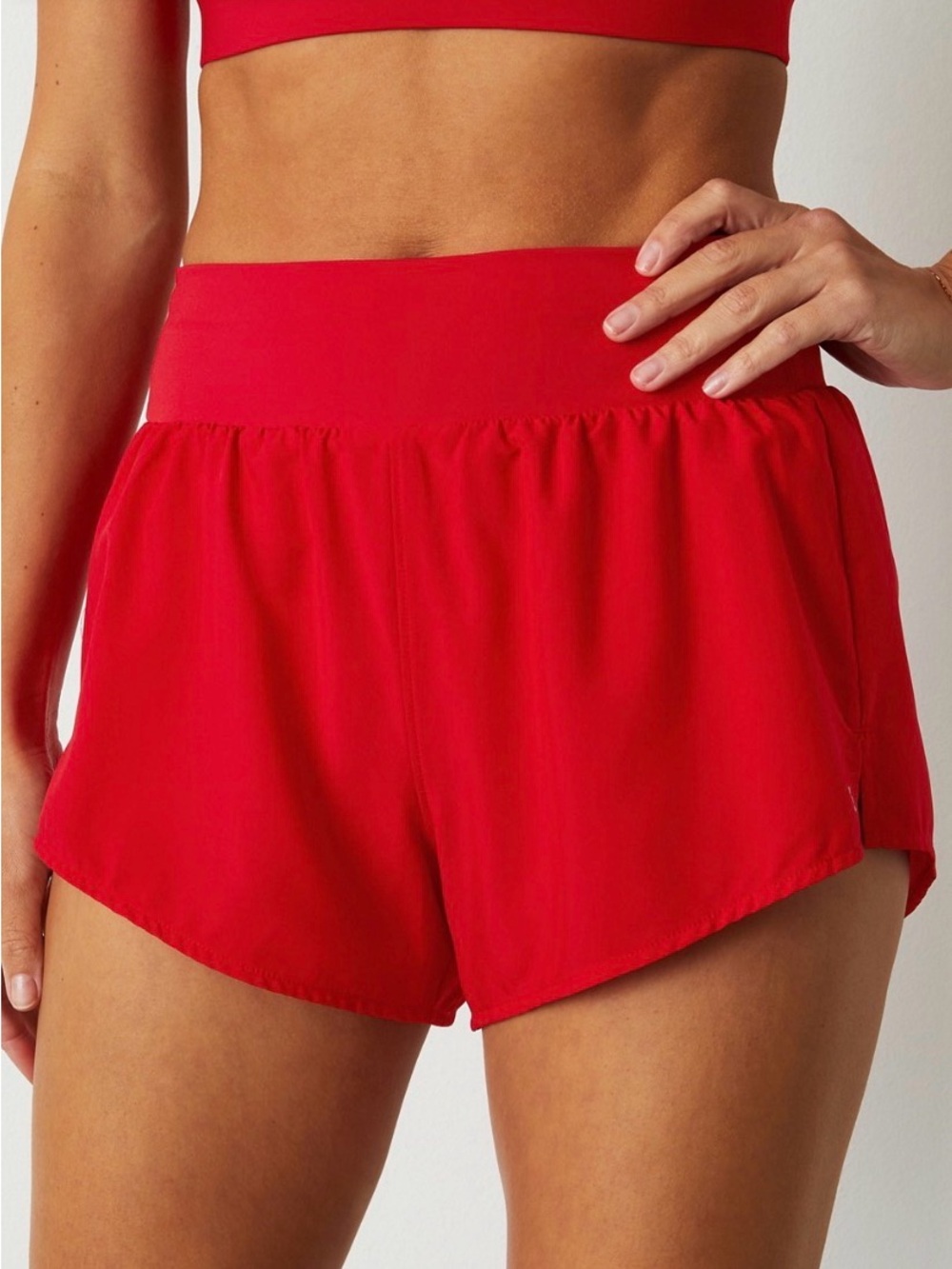 Fabletics red sun chaser shorts